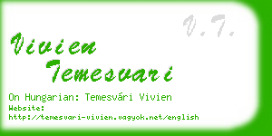vivien temesvari business card